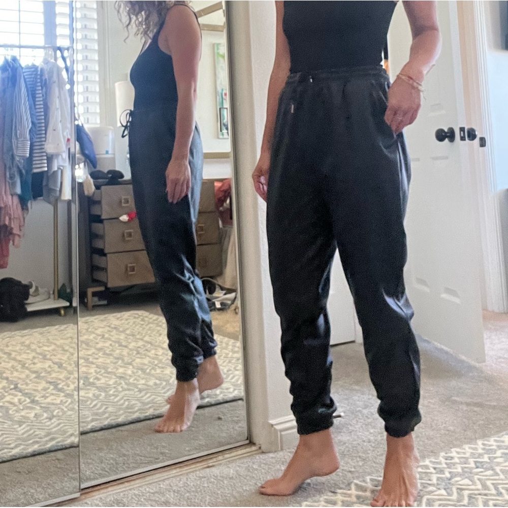 Full leather joggers